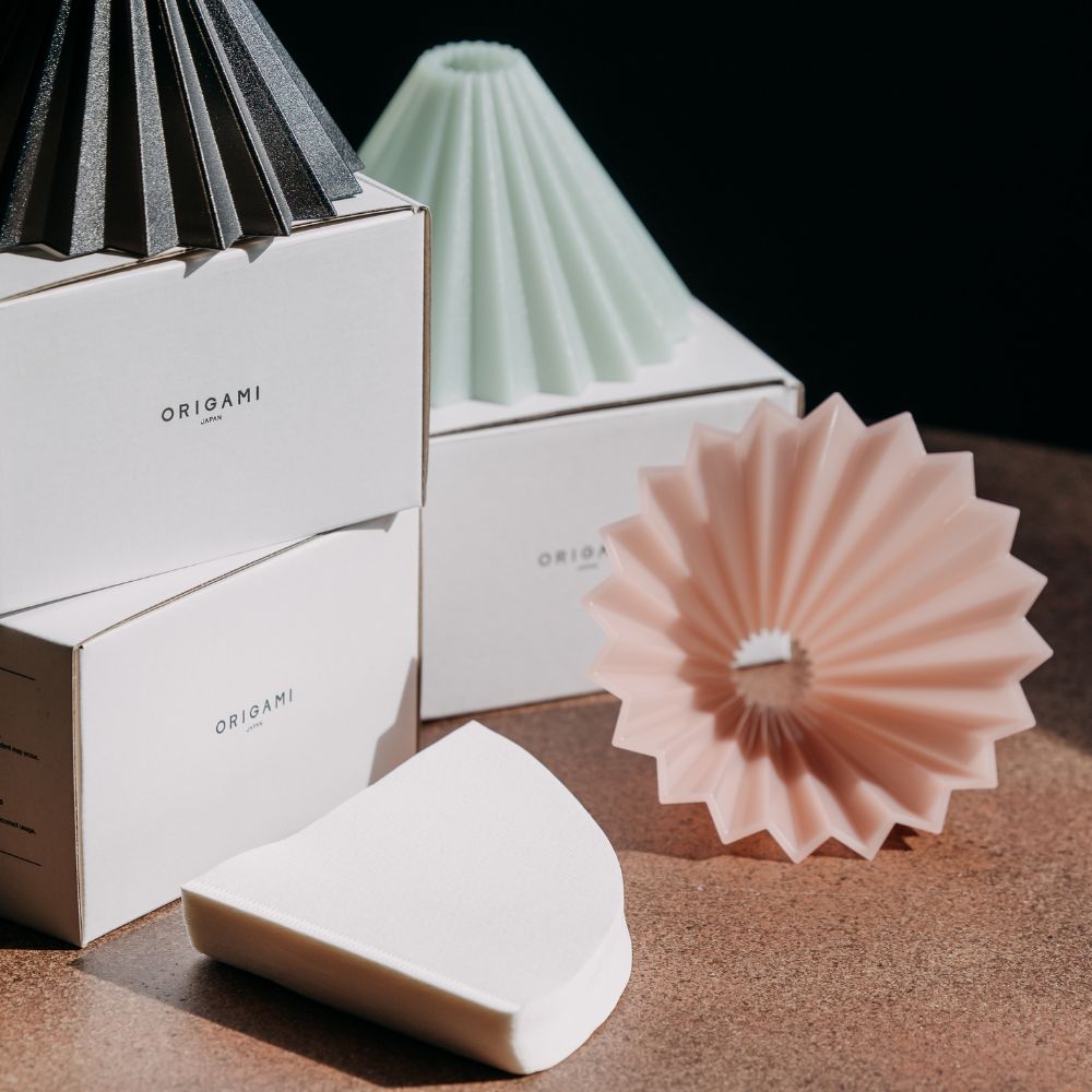 Origami Air Dripper in Matte Green at Trading Post Coffee Roasters